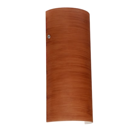 Besa Lighting Torre 14 Wall Sconce, Cherry, Satin Nickel Cap Finish, 1x75W Incandescent 8192CH-SN